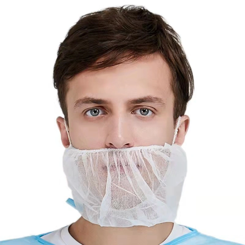 Factory Machine Made Disposable PP Beard Cover with Elastic Band