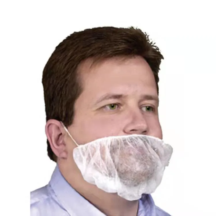 Food Industry Disposable Handmade Single Elastic PP Beard Cover